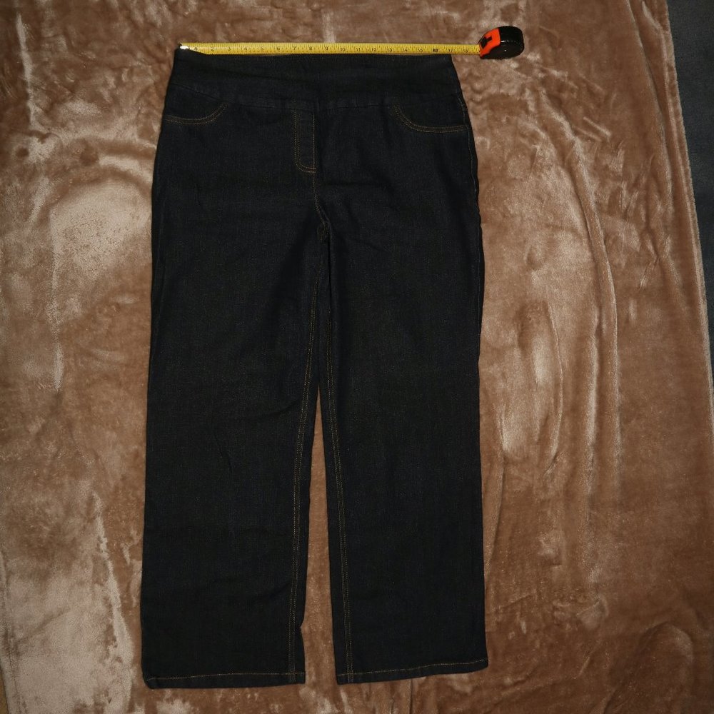 Westbound No Fly Pull On Blue Jeans - Waist 34x28.5 Inseam - Length 39.5